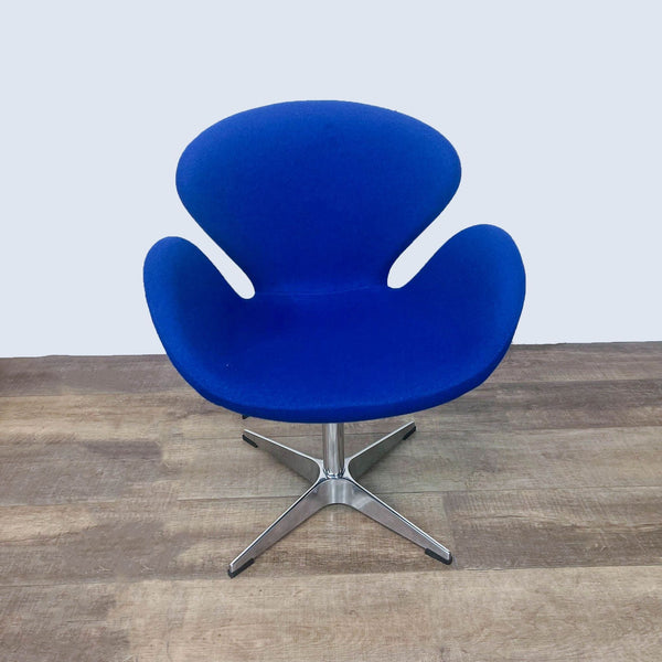 Modern swivel chair with adjustable height, inspired by Arne Emil, featuring a sleek, comfortable design.