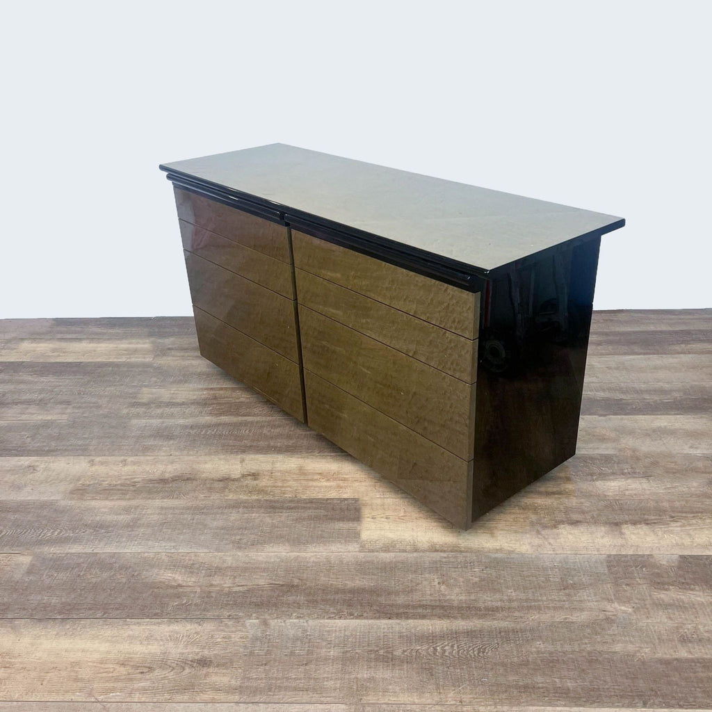 Modern Burl Wood Dresser