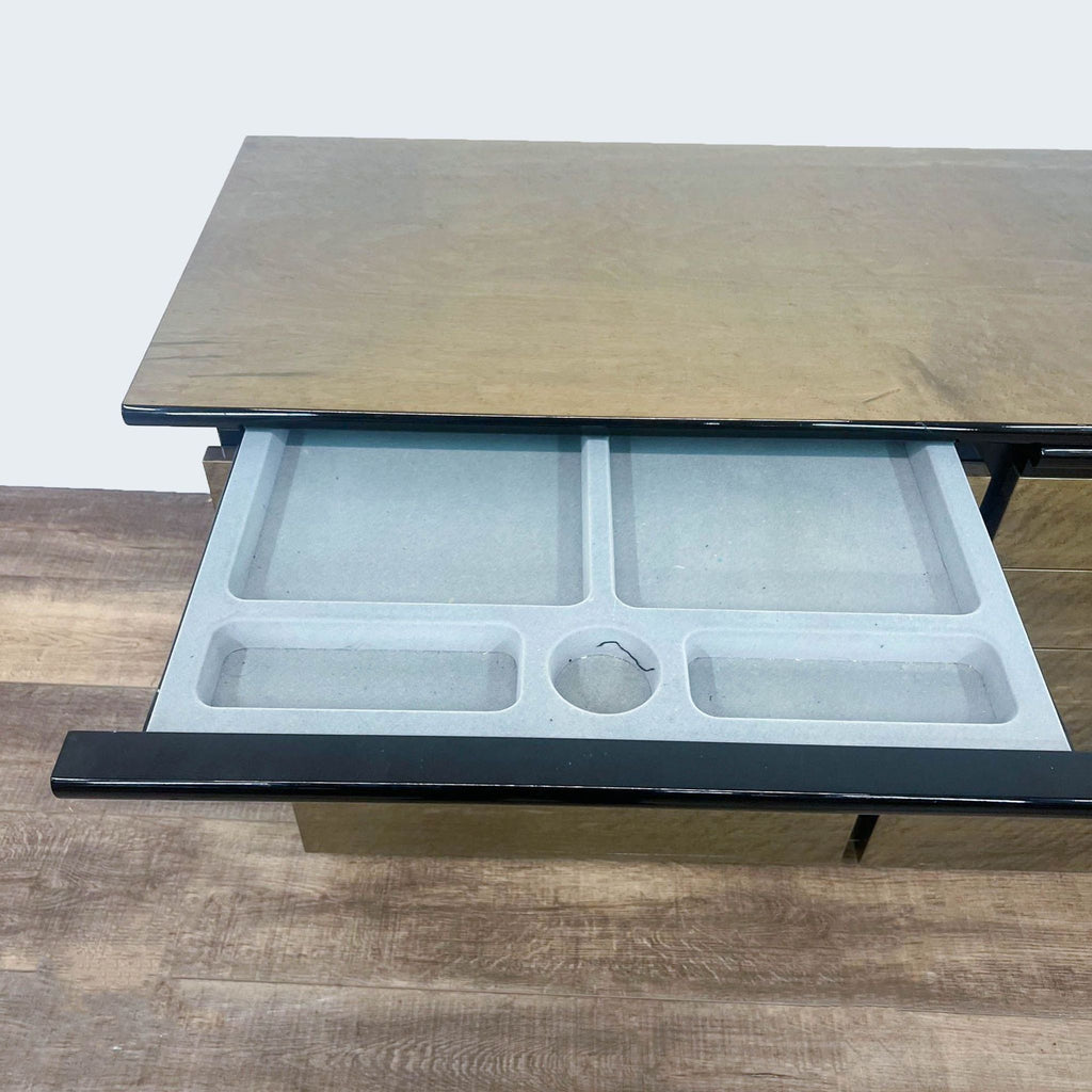 Modern Burl Wood Dresser