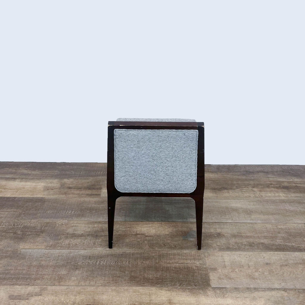 Lolita side chair from Kimball, armless with comfortable thick seating and a blend of classic and modern lines.