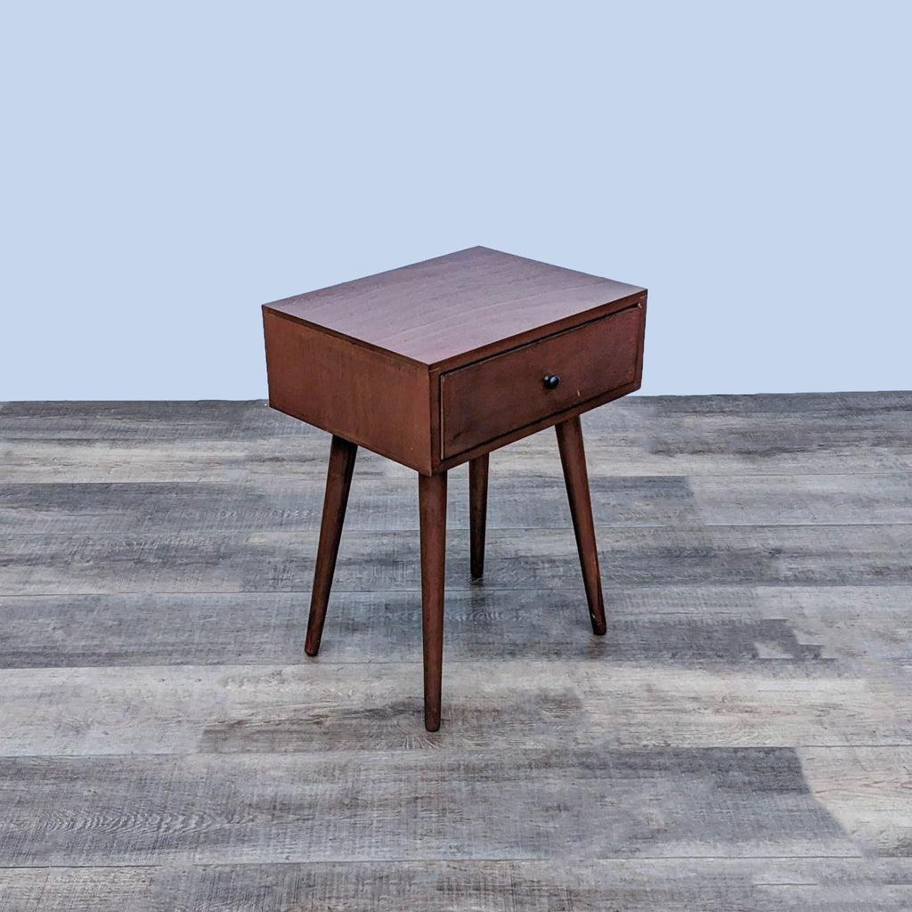 Mid-Century One Drawer Nightstand