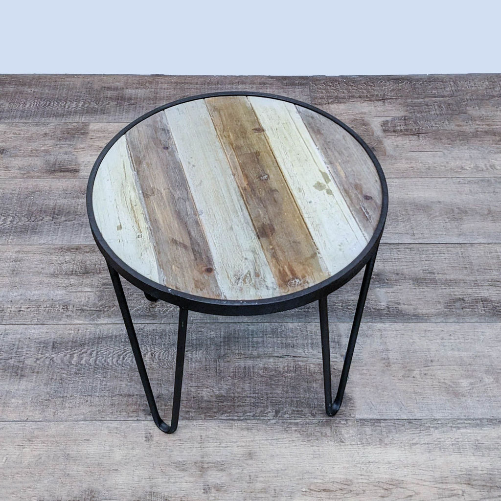 Reclaimed Wood Side Table