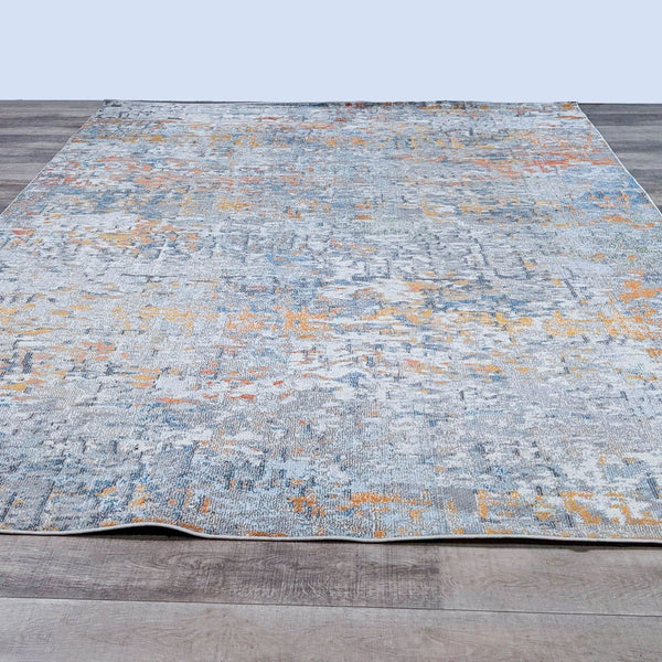 Rug showcasing contemporary design with medallions and floral patterns in rich, muted tones.