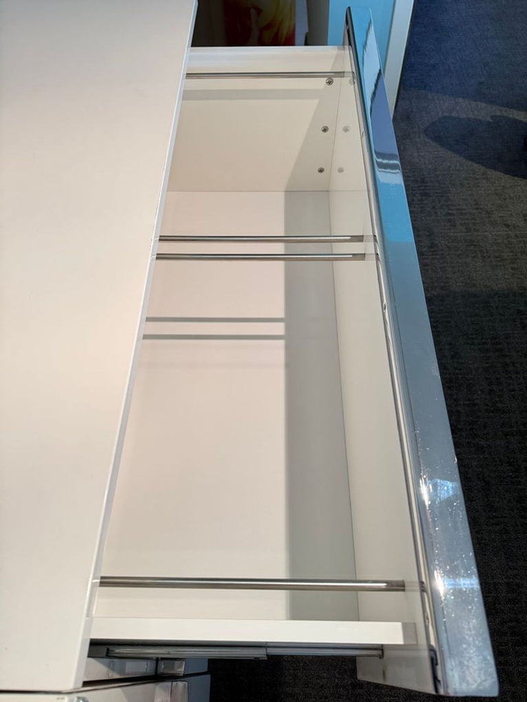 2. Sleek wooden bookshelf from Scandinavian Design, ideal for stylishly organizing books and decor in living spaces.  