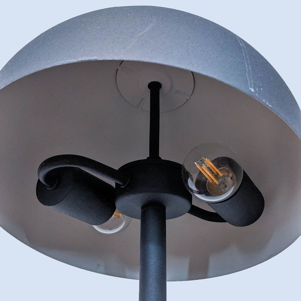 Close-up of the Reperch lamp's inner bulb assembly.