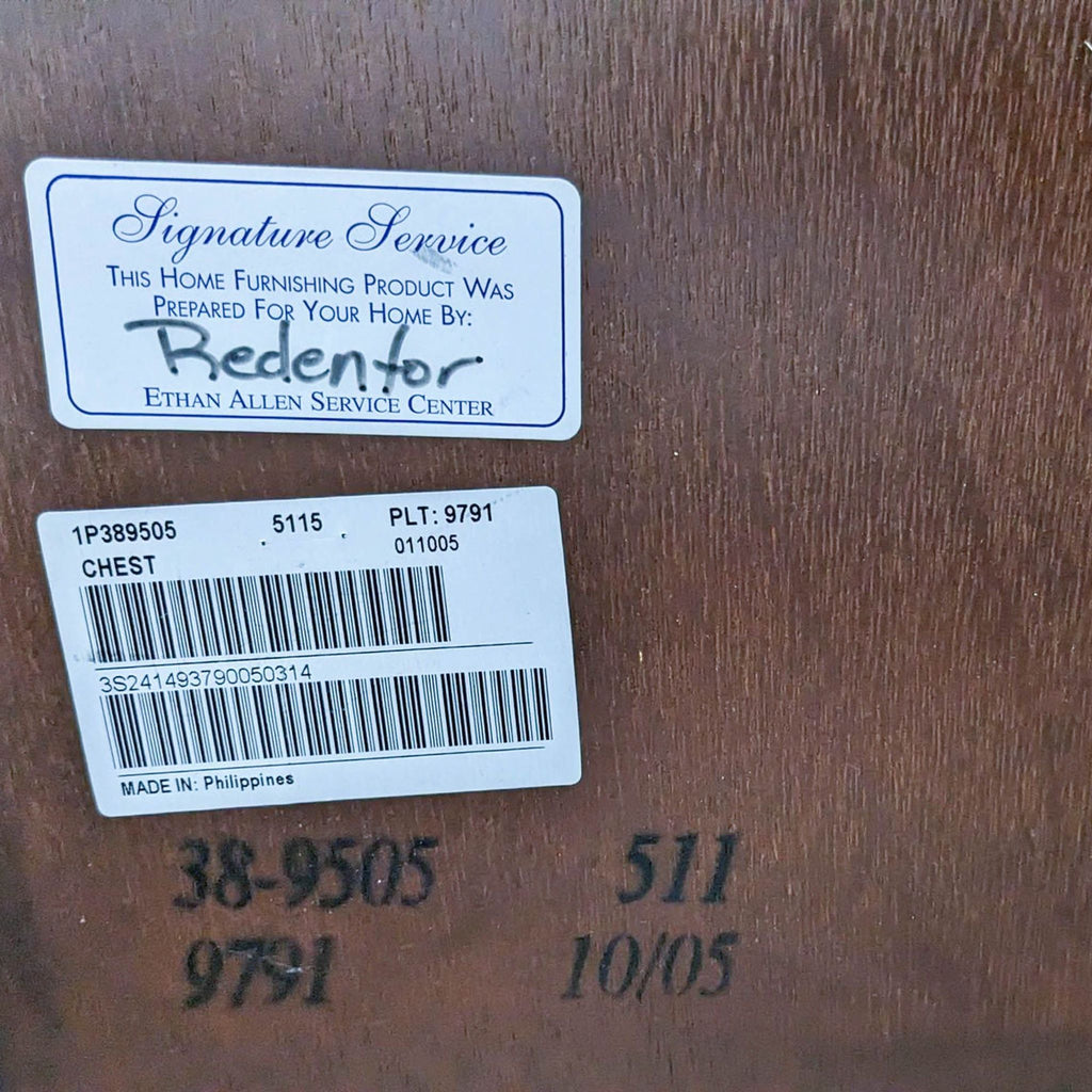 Ethan Allen Bamboo Nightstand