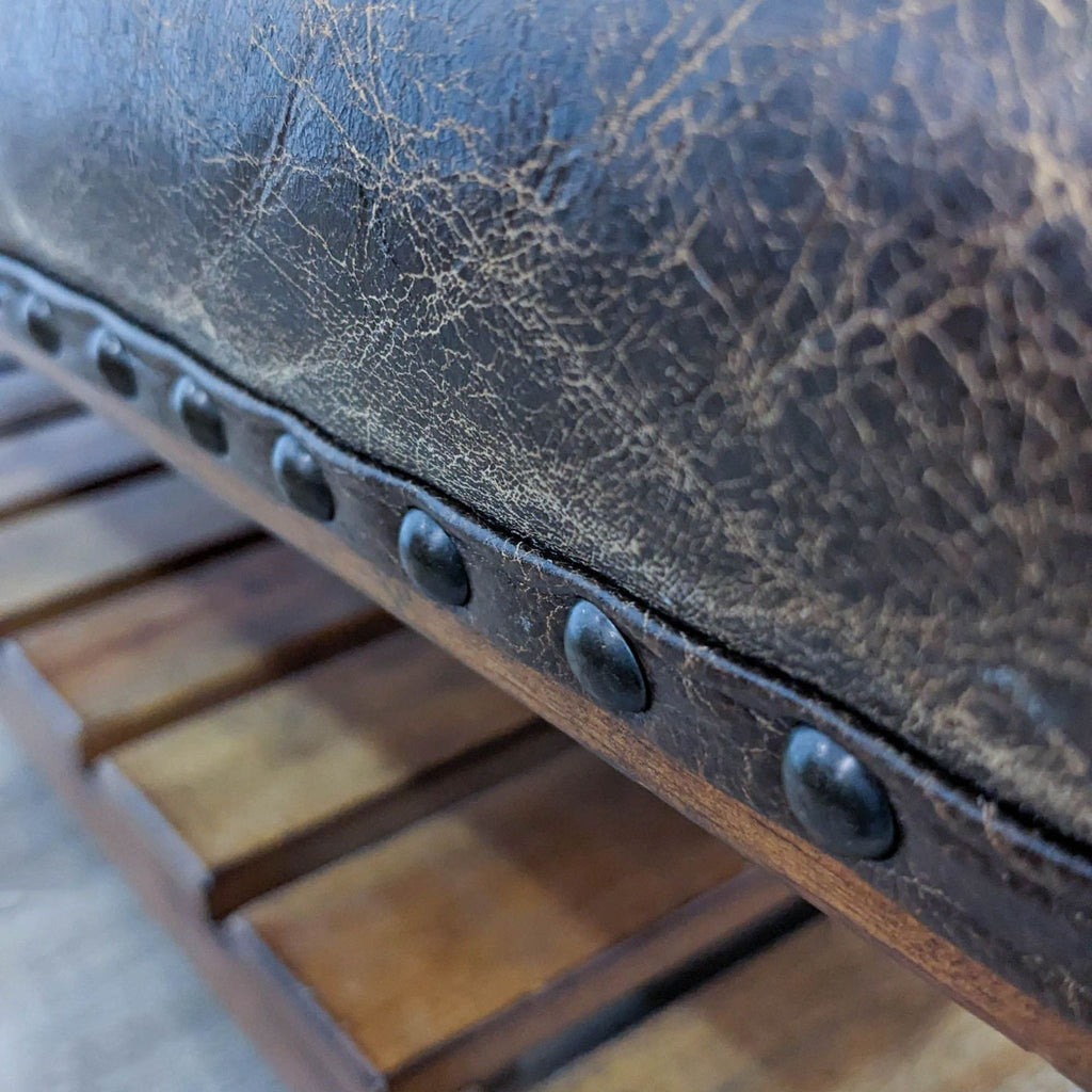 William Sonoma Leather Coffee Table/Ottoman