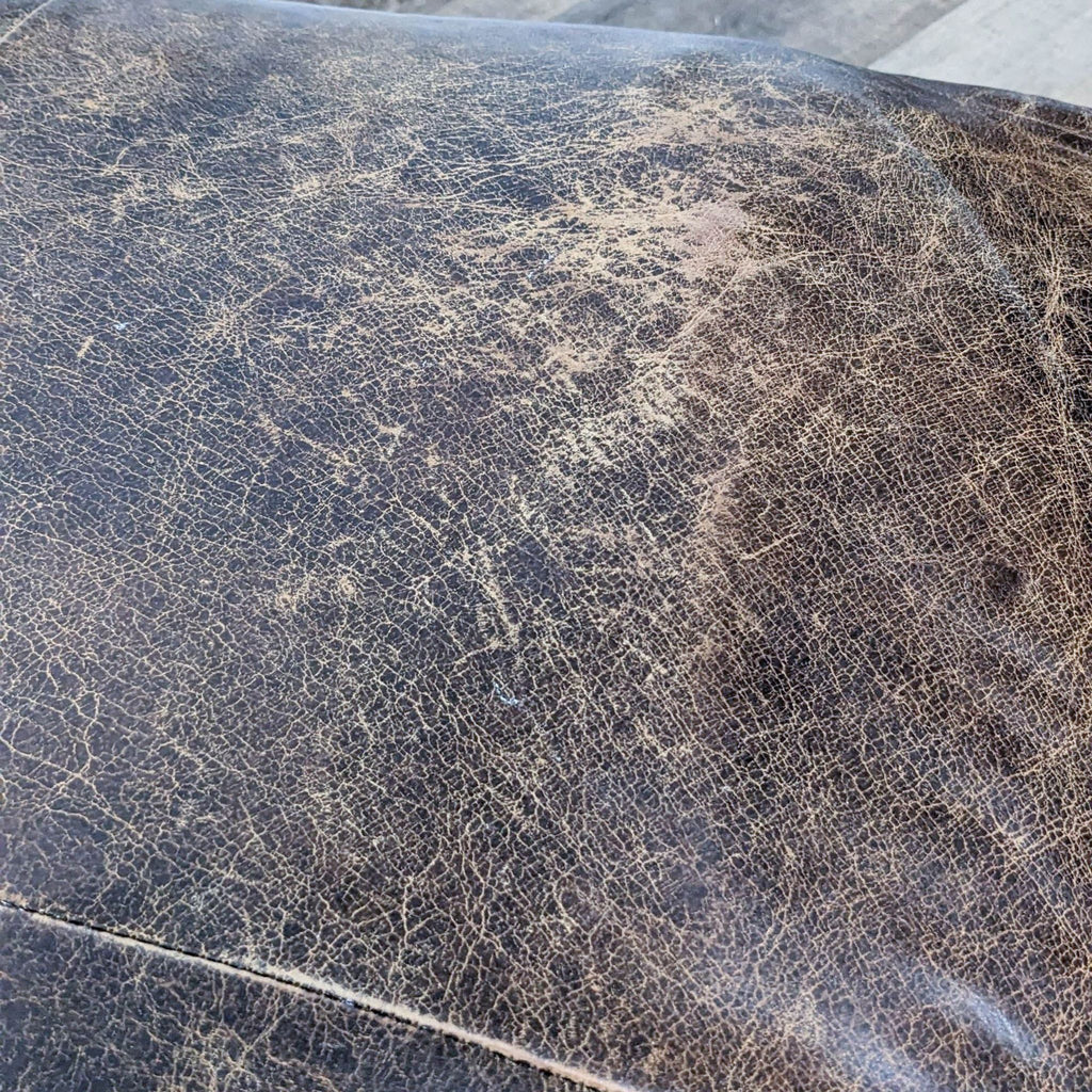 William Sonoma Leather Coffee Table/Ottoman