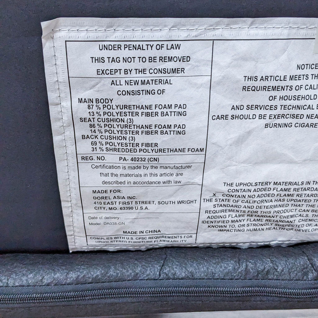 Dorel Green Convertible Sofa Sectional With Chaise