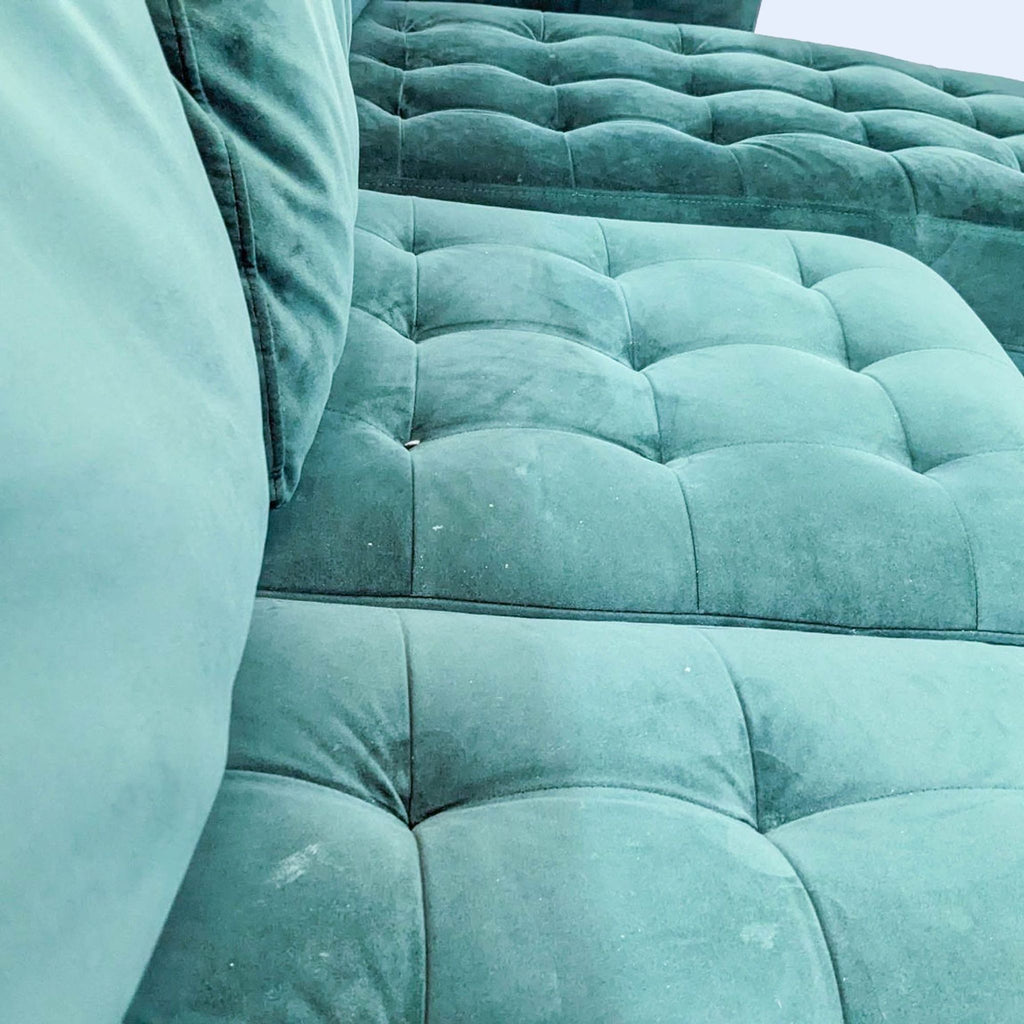 Dorel Green Convertible Sofa Sectional With Chaise