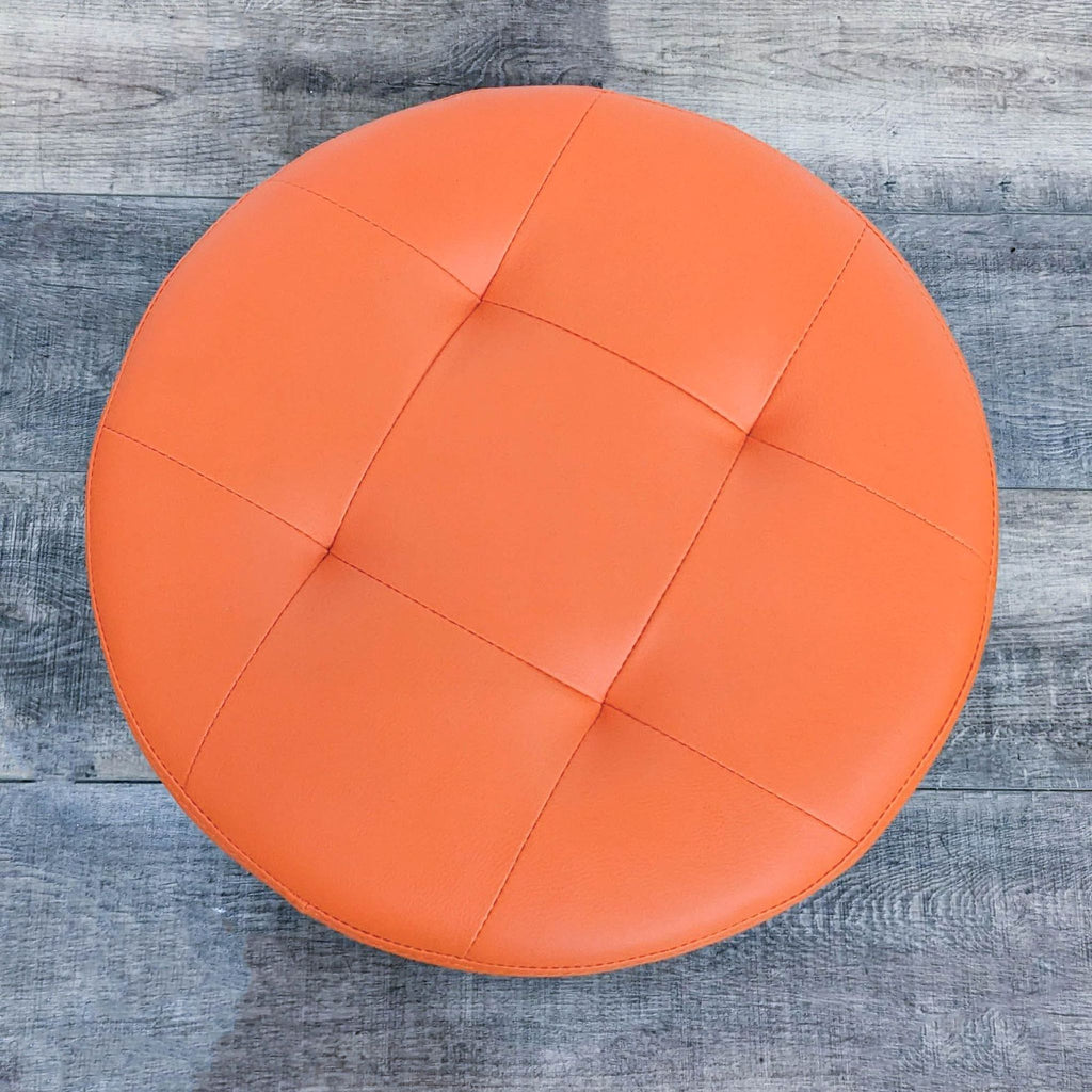 Sunpan Orange Ottoman