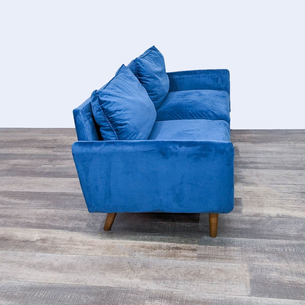 Compact Blue Sofa