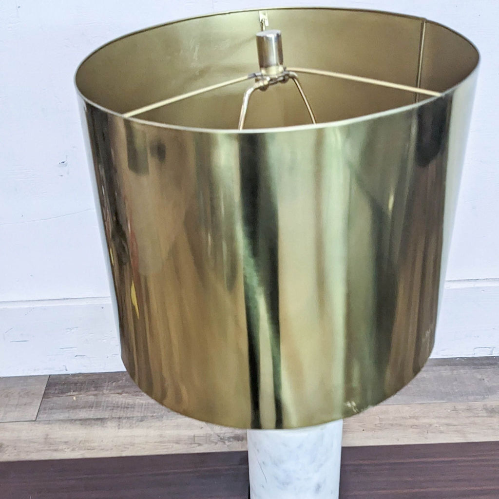 Marble and Metal Table Lamp