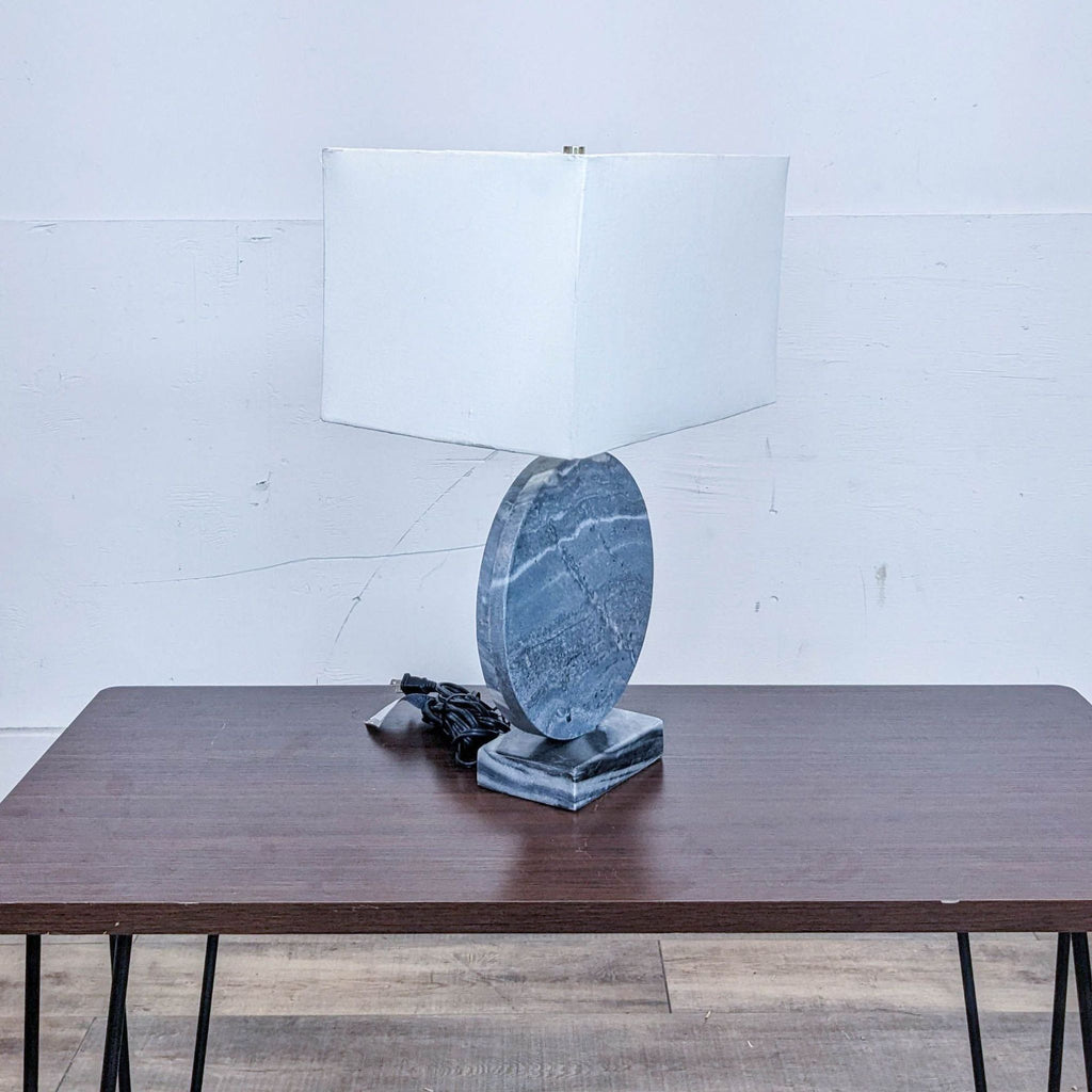 Stone Disk Table Lamp