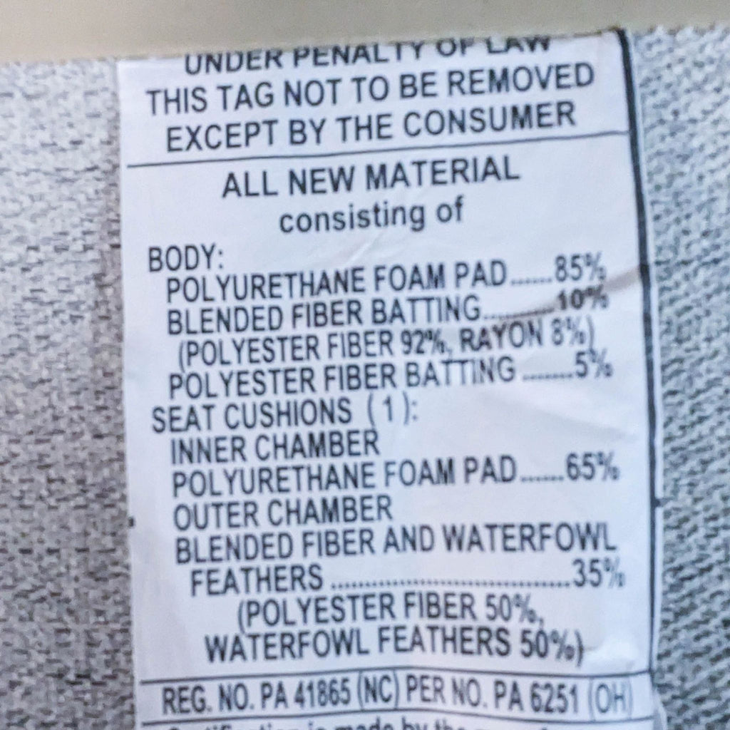 Crate & Barrel Sectional With Storage Ottoman