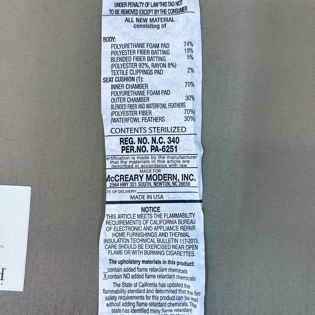 Room & Board Modern Sectional With Chaise