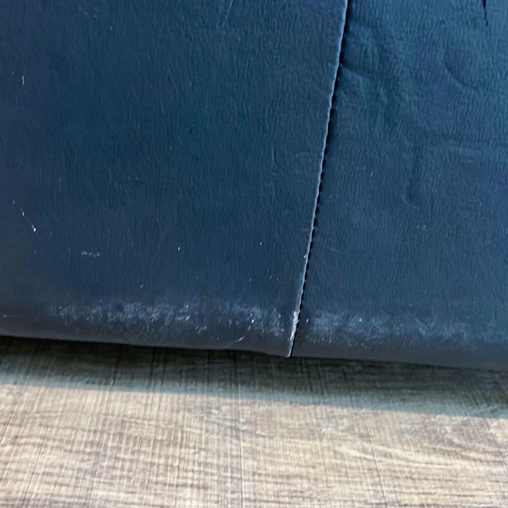 Plush Black Leather Armchair