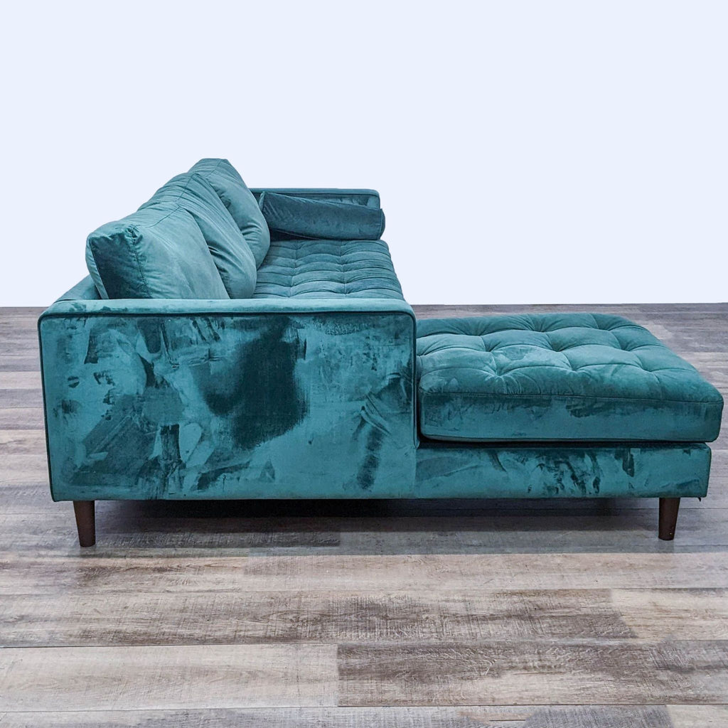 Mid-Century Modern Green Sectional