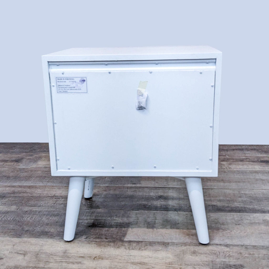 Two Drawer Textured Nightstand