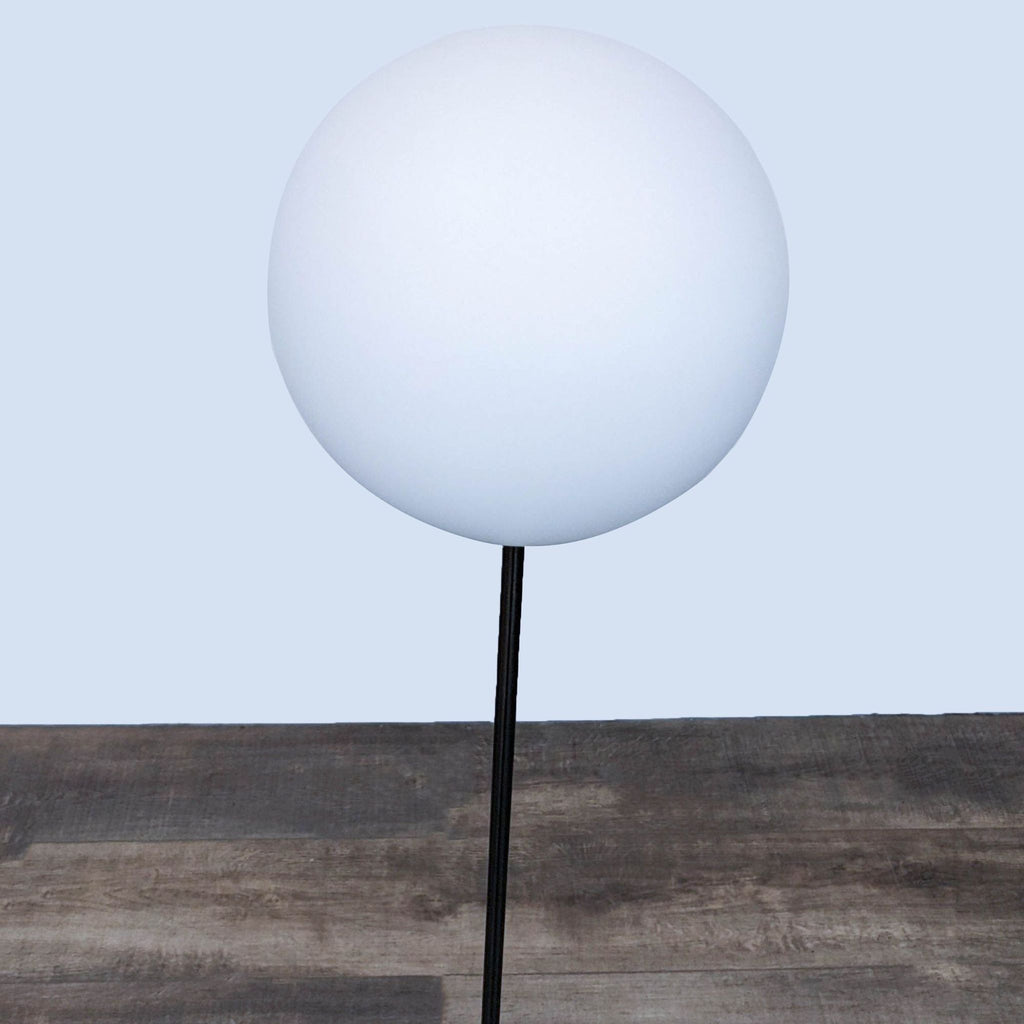 White Globe Modern Floor Lamp