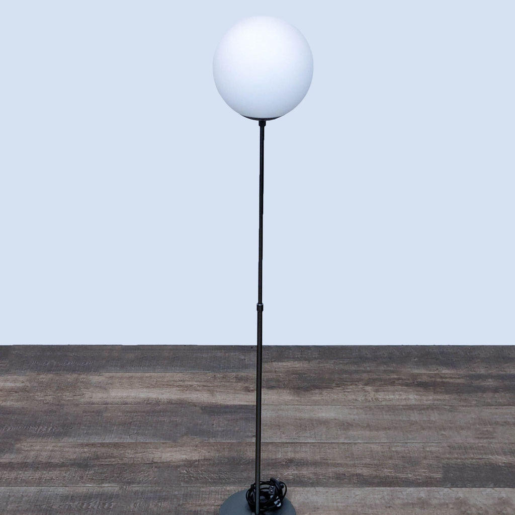 White Globe Modern Floor Lamp