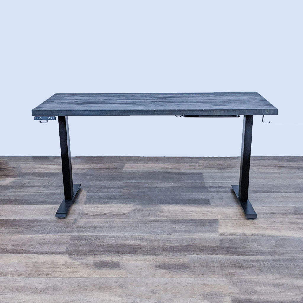 Black Top Sit/Stand Desk