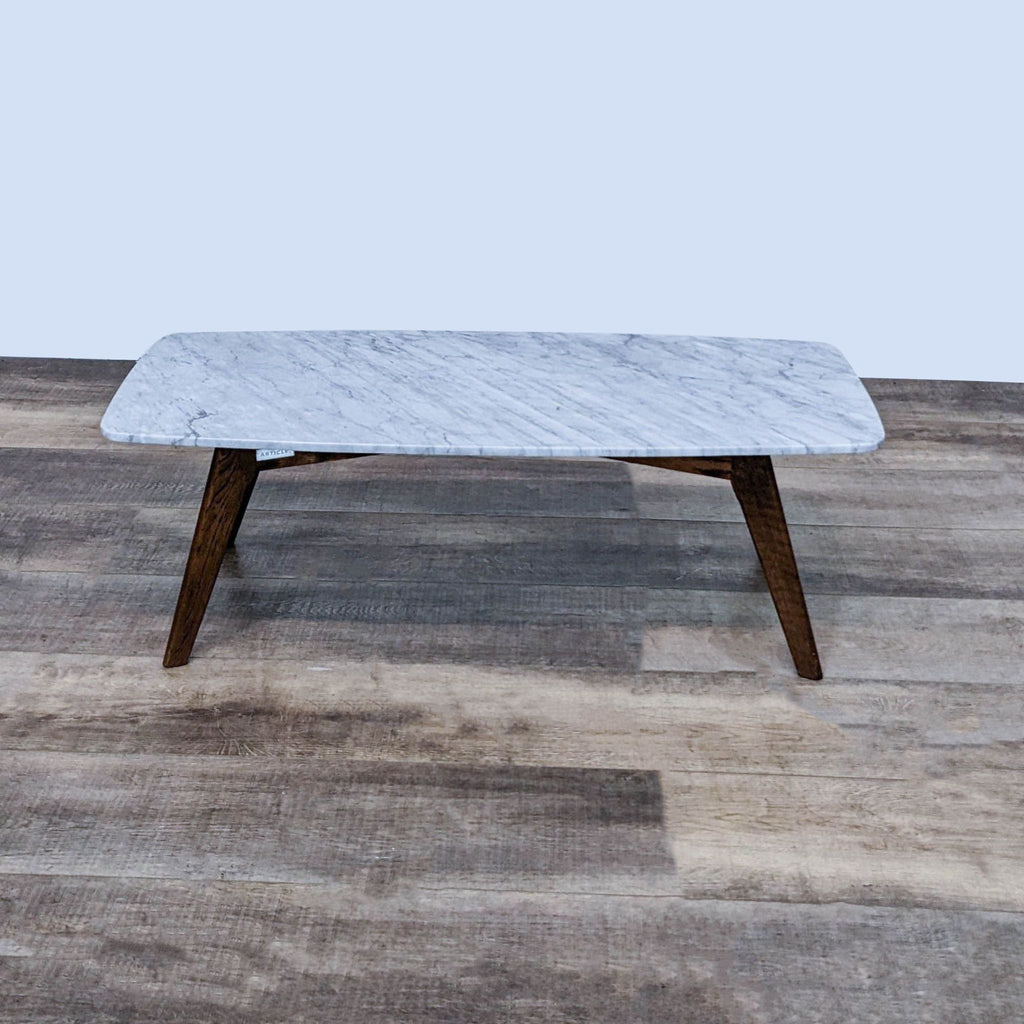 Article Vena Walnut Rectangular Coffee Table