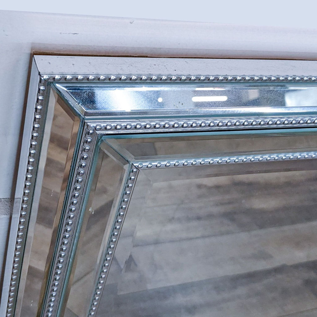 BP Industries Beaded Wall Mirror