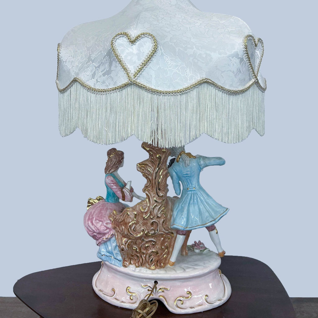 Italian Capodimonte Style Table Lamp