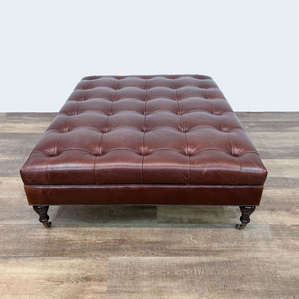 Kendall Wilkinson Design Workshop Leather Ottoman