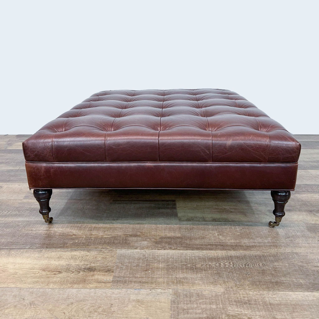 Kendall Wilkinson Design Workshop Leather Ottoman