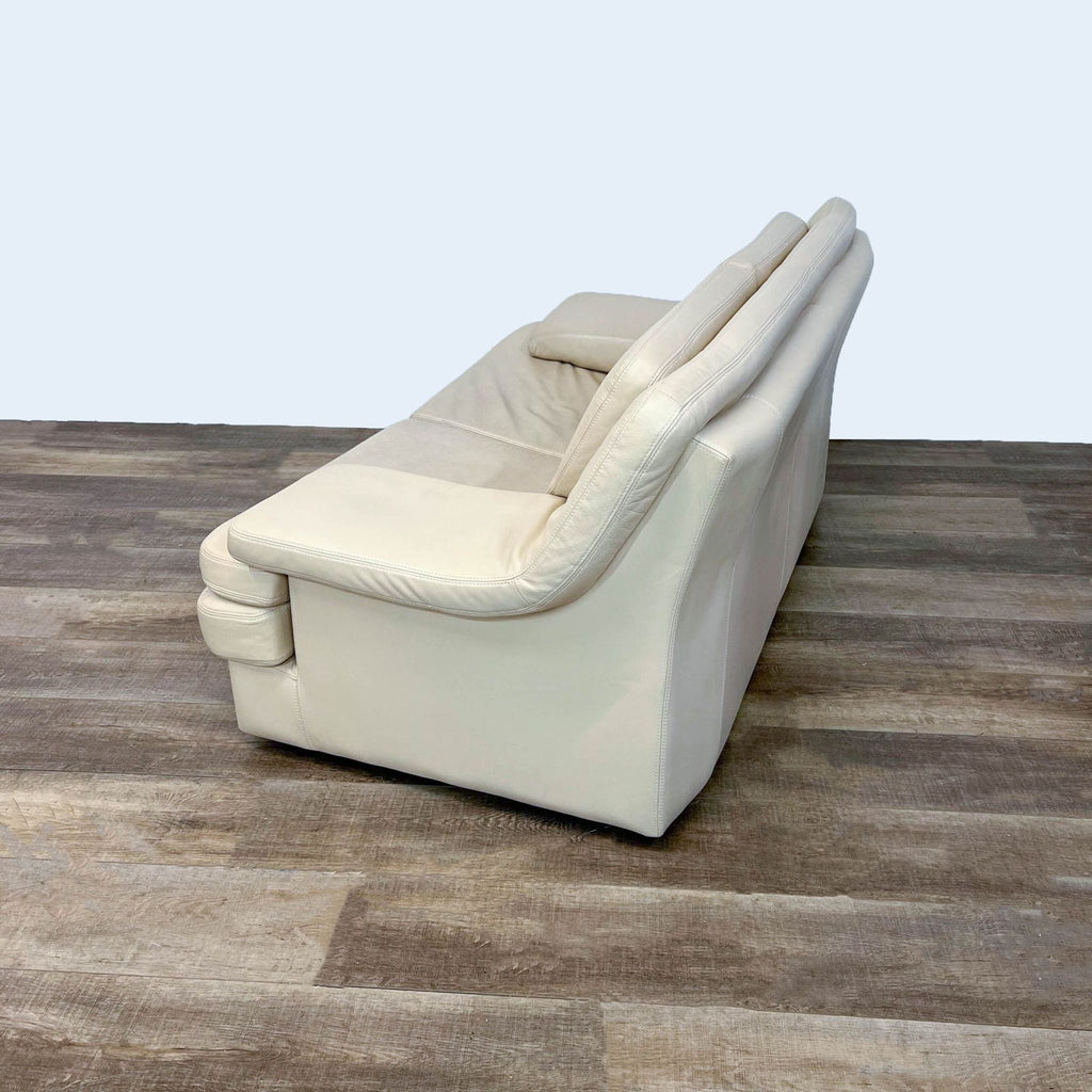 Contemporary Leather Loveseat