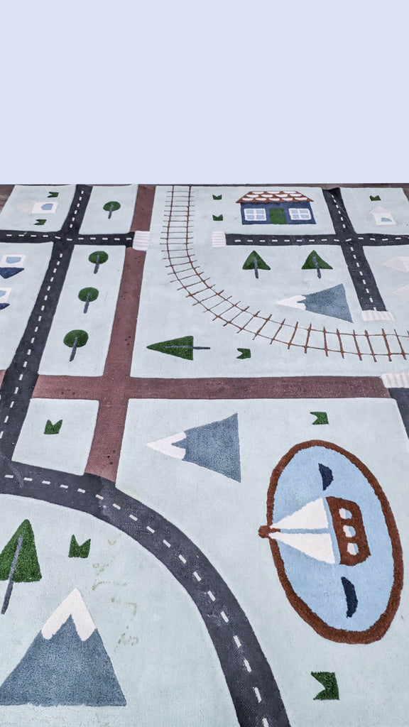 Crate & Barrel City Car Kids Area Rug