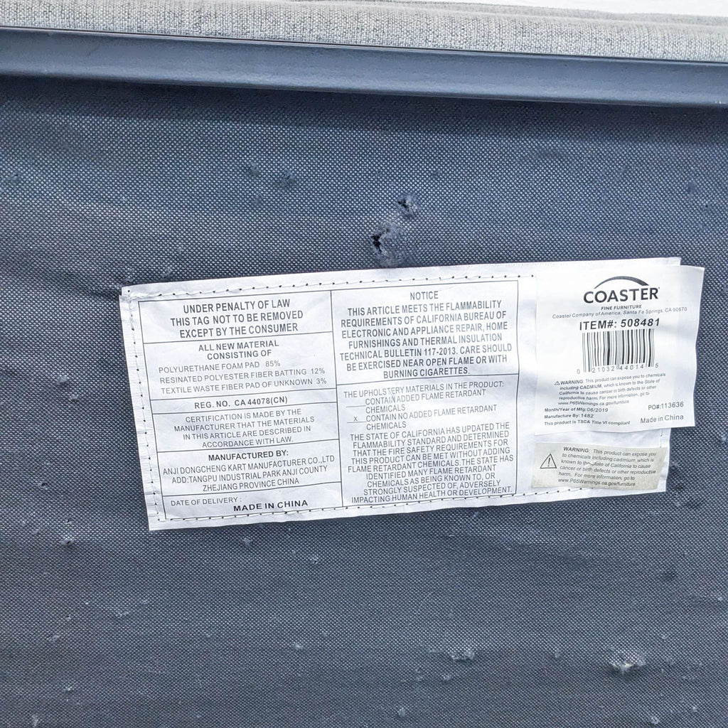 Coaster Modern Gray Sofa