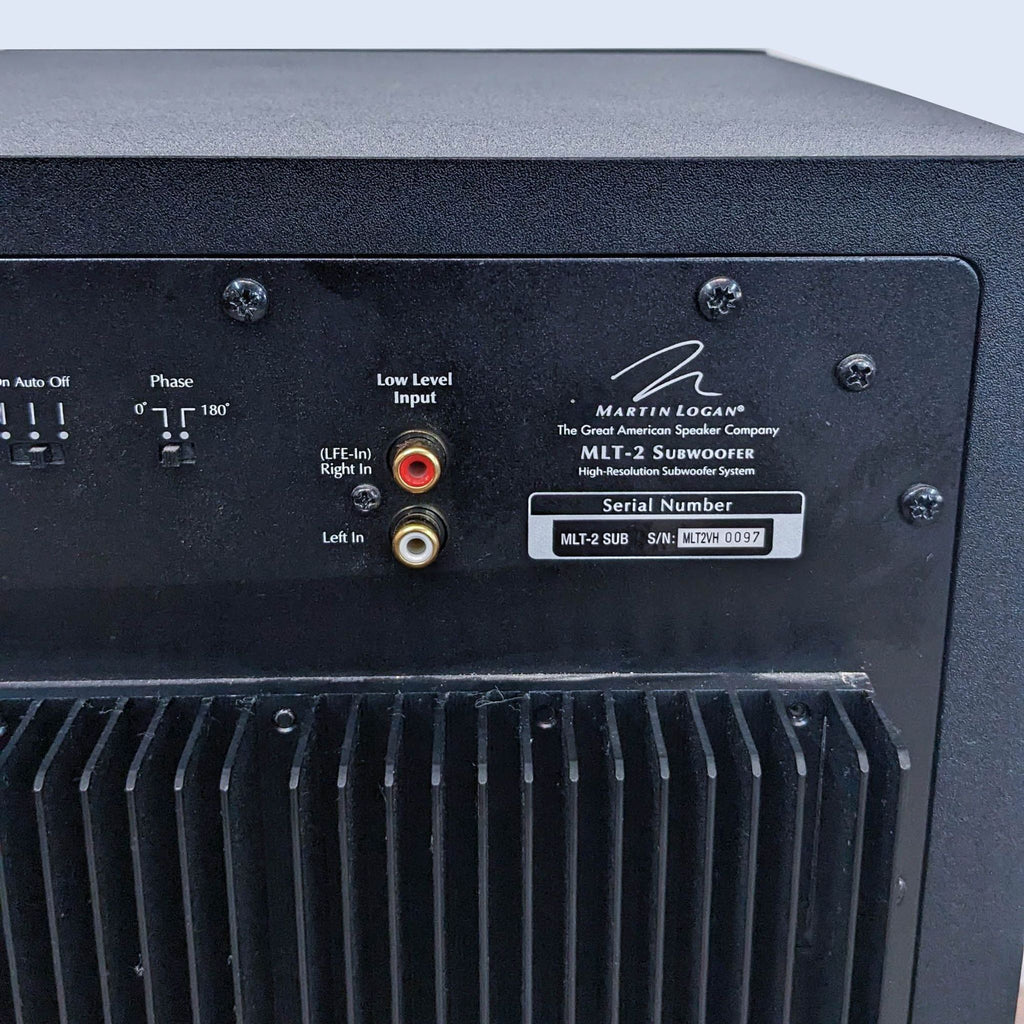 Martin Logan MLT-2 Powered Subwoofer Black
