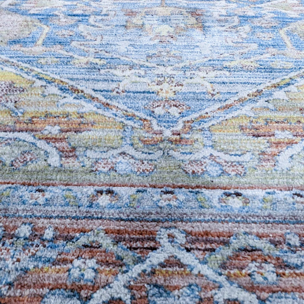 Close-up of Mystic Harriet Rug showcasing intricate pattern and texture.