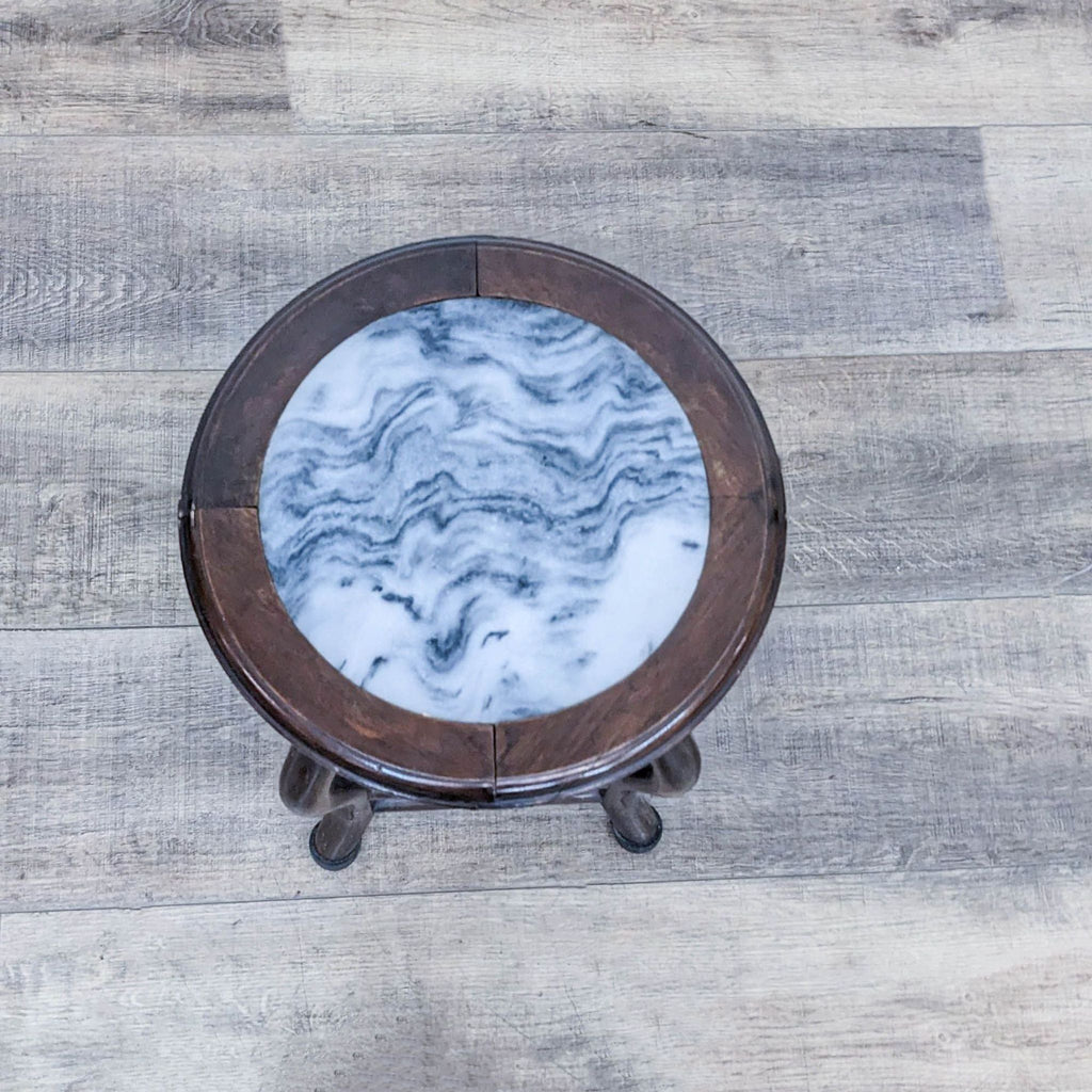 Chinese Stone Top Side Table