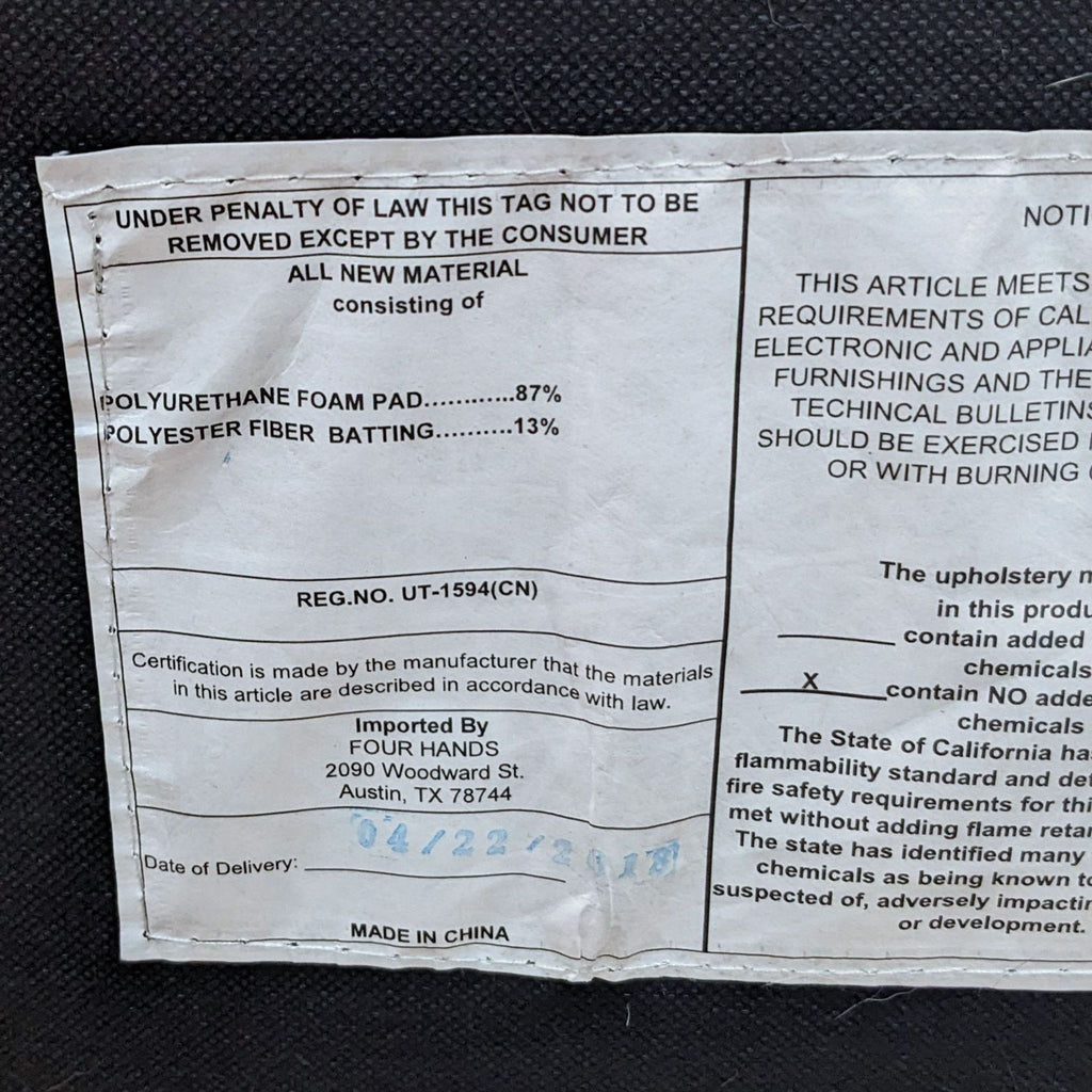 Four Hands Marlow Wingback Chair