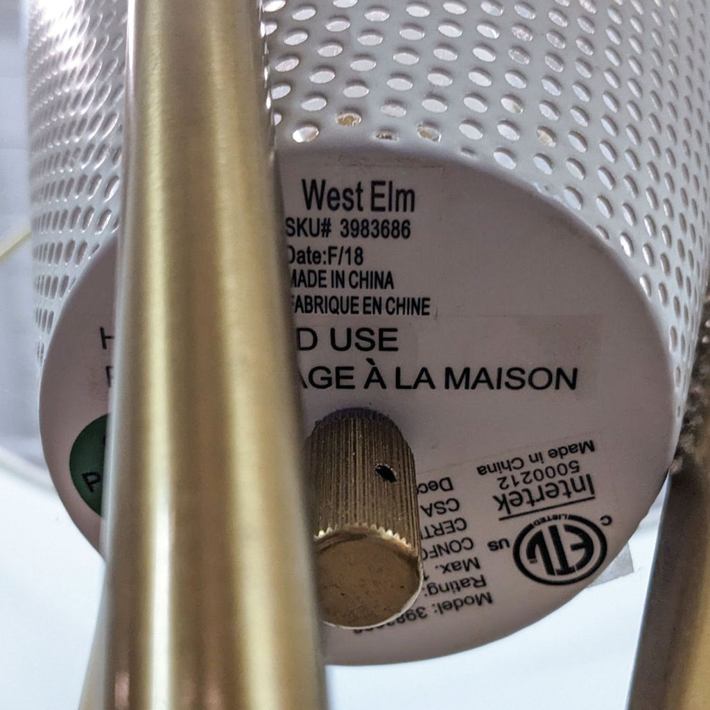 West Elm Mid Century Style Tripod Floor Lamp