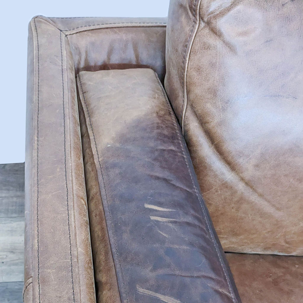 West Elm Leather DeKalb Sofa