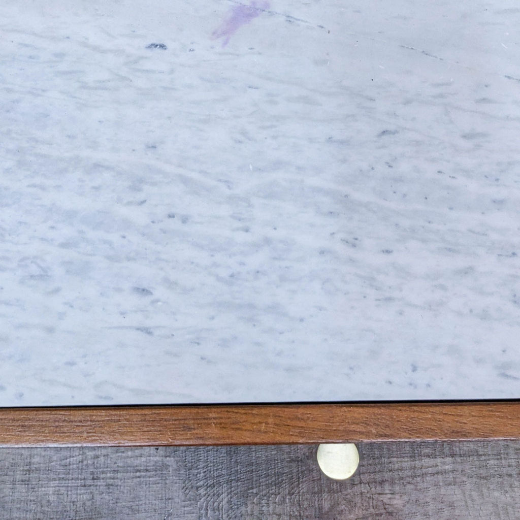 West Elm Mid-Century Marble Top Coffee Table