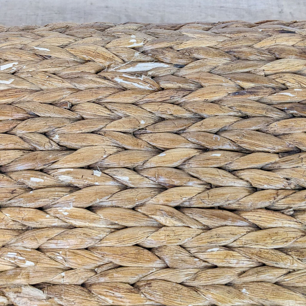 Woven Reed Top Bench