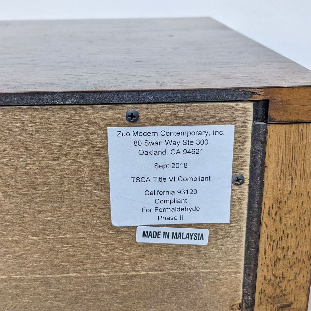 Zuo Modern Linea Wide Entertainment Stand