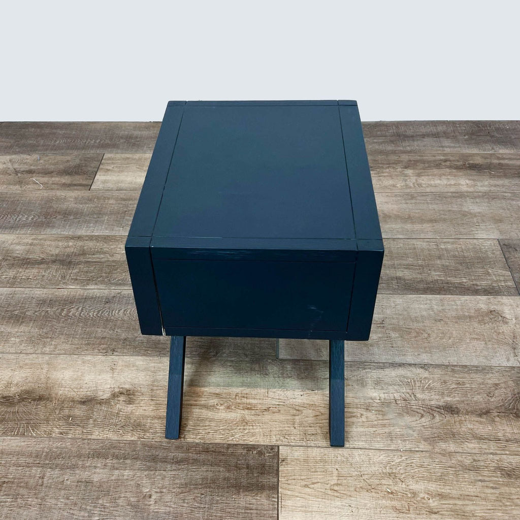 One Drawer Nightstand with X Legs