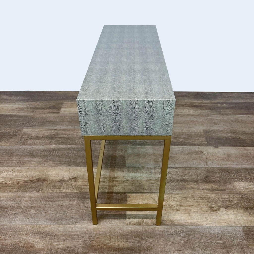 New Pacific Direct Durham Faux Shagreen Console Table