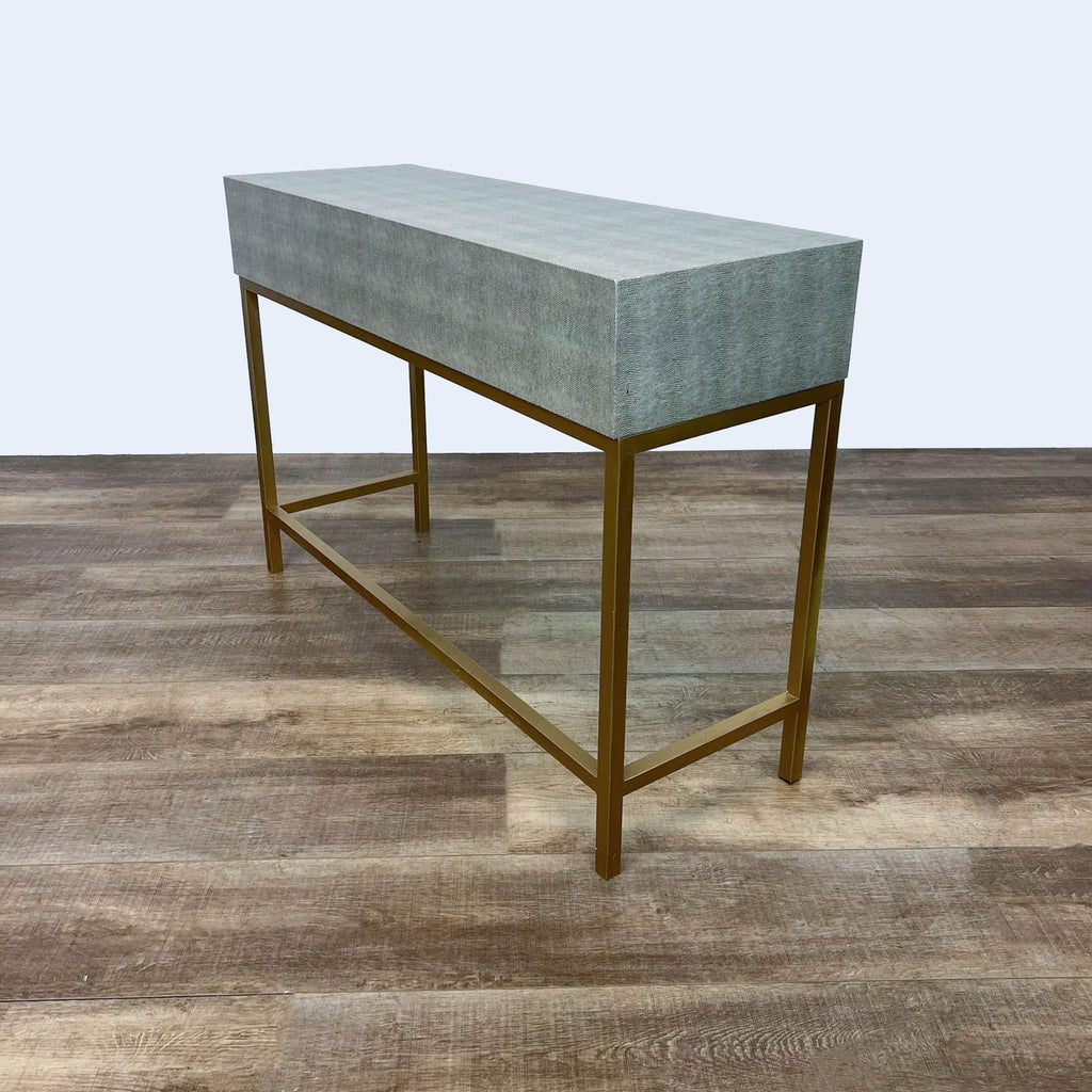 New Pacific Direct Durham Faux Shagreen Console Table