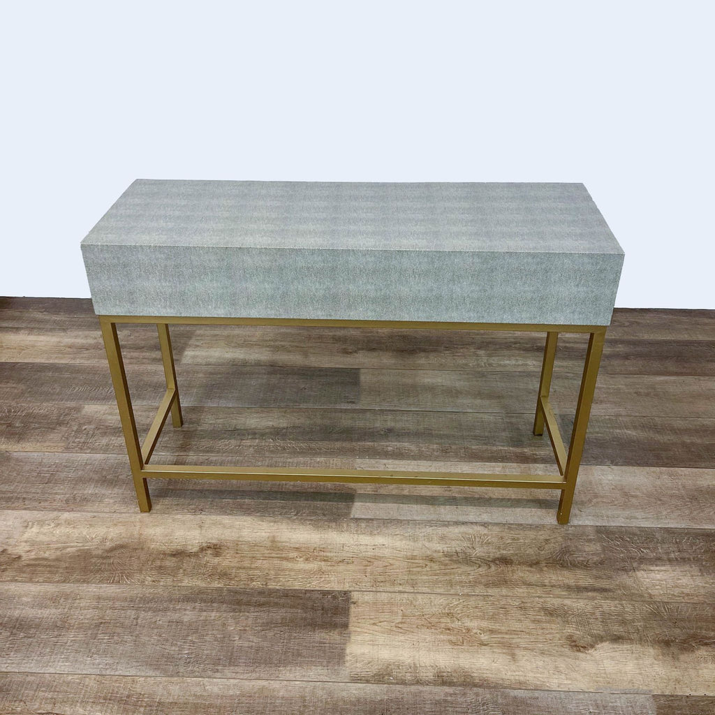 New Pacific Direct Durham Faux Shagreen Console Table