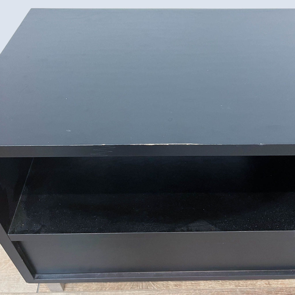 Two Drawer Open Shelf TV Stand