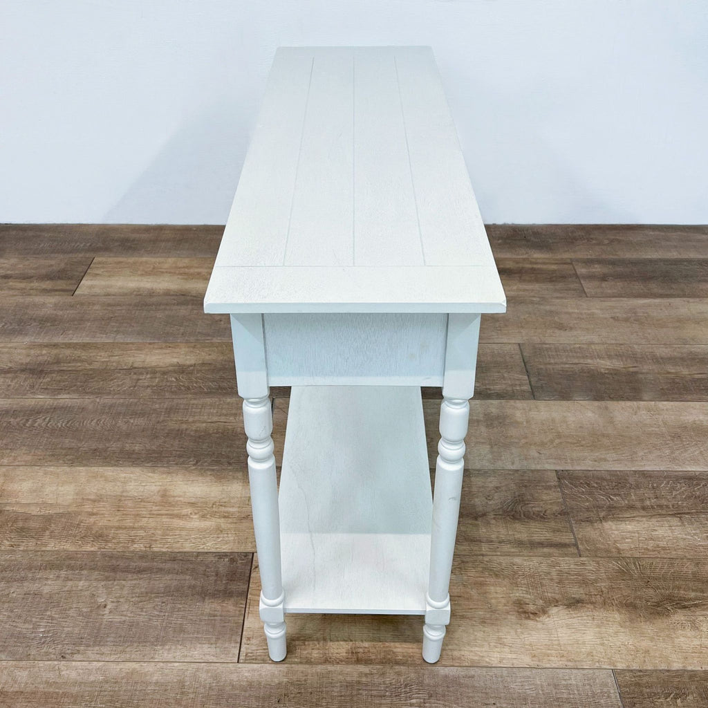 Two Drawer Console Table with Shelf