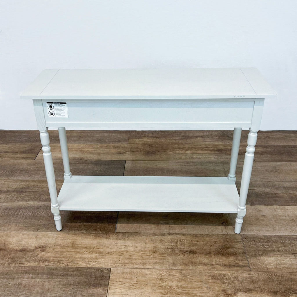 Two Drawer Console Table with Shelf